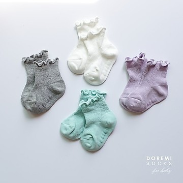 doremi 心形鏤空織紋小腿襪組【現貨 隔日達】防滑底 寶寶襪子 嬰兒襪子 兒童襪子 女童襪子 韓國童裝