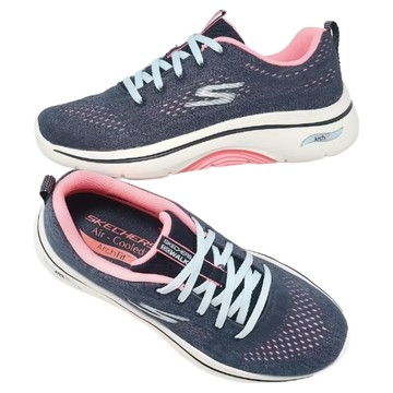 SKECHERS 女款 GO WALK ARCH FIT 2.0 D楦休閒鞋125311NVHP  藍色  24cm