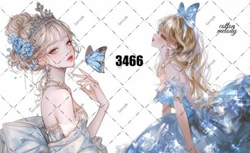 original sticker no.3466 人物貼紙 原創貼紙 原創人物貼紙 裝飾貼紙 cotton melody