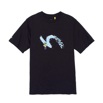 5th STREET｜男裝｜彩繪雪山印花短袖T恤｜黑色