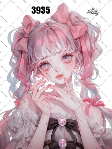 original sticker no.3935 人物貼紙 原創貼紙 原創人物貼紙 裝飾貼紙 cotton melody