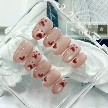 可隔日到貨！喵喵來信 純手工貓眼穿戴甲 手繪貓爪 可拆卸手工甲 光療甲片 美甲貼片 假指甲 指甲貼 韓國美甲