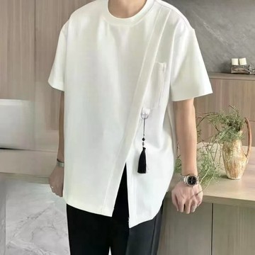 五分袖T恤 男版短袖 潮流t 半袖 五分袖 男 內搭短袖 日常穿搭 短袖寬版 帥t 五分袖t 5分袖 A241