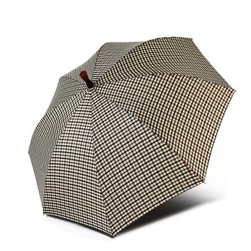 雙龍英國紳士央帶格紋分離式自動直傘超潑水手杖傘(米蘭格)
