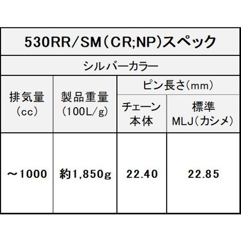 正規激安 EK江沼:EKチェーン 428ZV-X CR;NP 110リンク カシメ