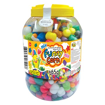 韓國 Donerland - 魔法玉米黏土遊戲桶(小球+花朵+大球)-玉米黏土65g+工具刀*1+吸水海棉墊*1+教學說明書*...