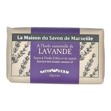 La Maison 馬賽皂之家 薰衣草香氛精油面膜皂 - 125g 橄欖油與椰子油  1顆