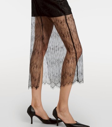 The Frankie Shop Alrose lace midi skirt