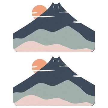 珪藻土地墊 軟款  吸水性佳  三款可選  60 x 40cm  富士貓  2個