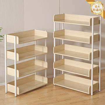【多層強收納】置物架 書架 收納架 貨架 展示架 儲物架 落地多層 鐵藝加厚 客廳臥室通用 簡約現代風