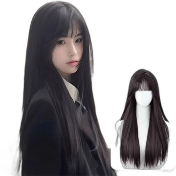 LEEHER 齊劉海假髮 整頂假髮 仿真髮絲 韓系假髮 假髮套 假髮 自然153