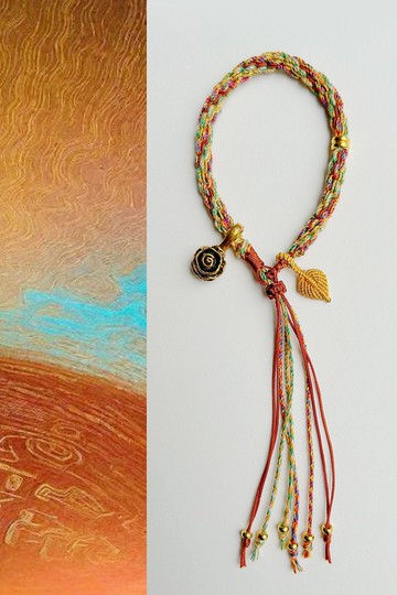 春秋原創 | 初塵 | 黃銅 沙金 全手工編繩 | 藏式吉祥手繩