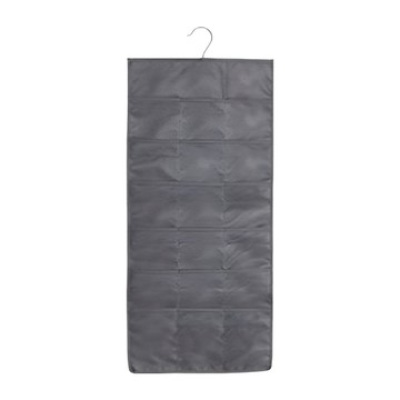 iSFun 雙面收納內衣襪子18 + 12格掛袋 灰色  79 x 42.5cm