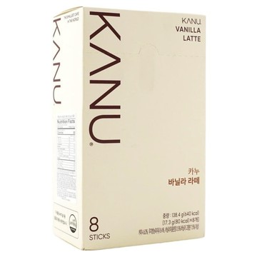 KANU 香草拿鐵咖啡 即溶咖啡粉  17.3g  8包  1盒