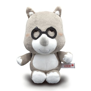 六福村x六福莊 犀牛背包裝玩偶25cm 官方直營 動物朋友