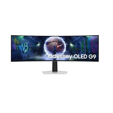 SAMSUNG 三星 Odyssey OLED G9 49吋 QD-OLED 量子抗眩光曲面電競顯示器(銀) S49DG932SC