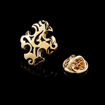 男士胸針胸花 復古金色西服復古胸章領針 歐美潮人徽章飾品