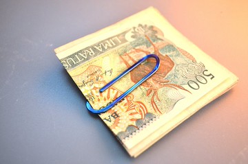 鈦金屬錢夾・迴紋針造型 64 鈦金屬錢夾・60mm