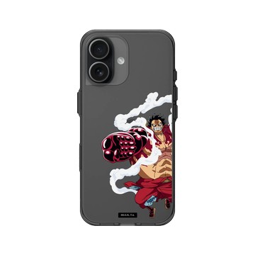 iPhone 17 Clear (相機按鈕) 酷墨灰 - 航海王 One Piece - 復刻系列-魯夫四檔彈跳人