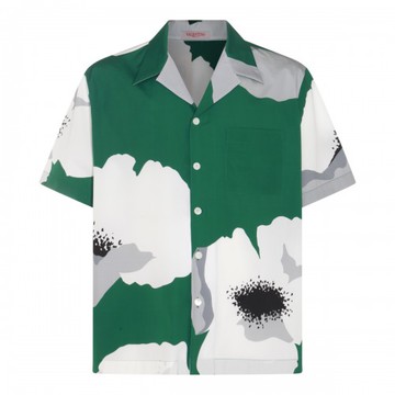 Valentino Garavani - Green Multicolour Cotton Shirt 50