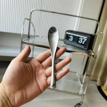 海豚 食品級304不銹鋼 砂光 飯勺 湯勺 單人勺 純手工打磨
