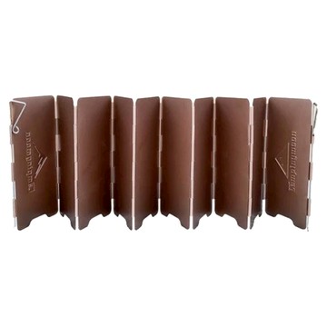 Campingmoon 柯曼 古銅擋風板 展開68 x 14cm 收納14.8 x 7.5 x 2cm 170g  古銅色  1個