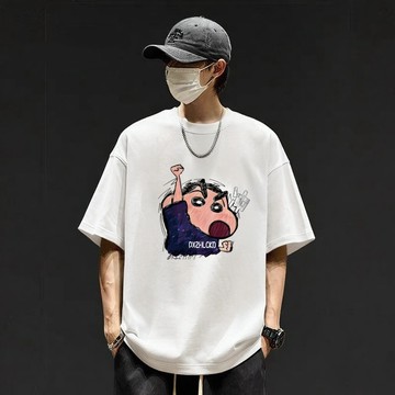 隔日達『100%純棉』🔸質感上衣 美式上衣 男短袖 寬鬆上衣 Oversize 大尺碼上衣 短t 衣服男 潮t 0013