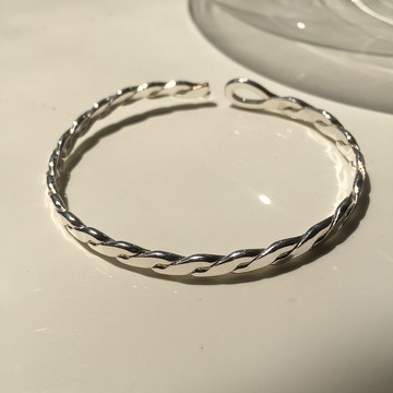 / 遺傳 / 扁麻花圈手環 母親節禮物