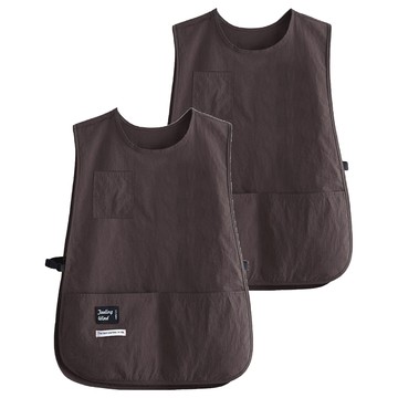 Sea of B 防水多口袋圍裙  棕色  2件