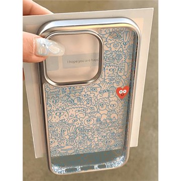 后勤高端&小眾潮牌怪獸可愛新款個性適用于iphone16 pro max手機殼蘋果15/14/13/12硅膠防摔全包創意軟殼簡約