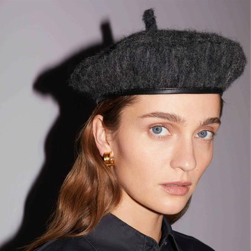 Ruslan Baginskiy 素色鬚鬚毛畫家帽 - M