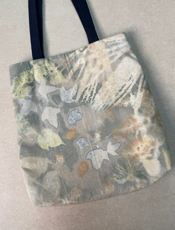 【記憶有限】EcoPrint 花葉移印 手提袋/托特包