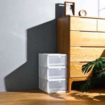 HOUSE 小純白三層收納櫃27L