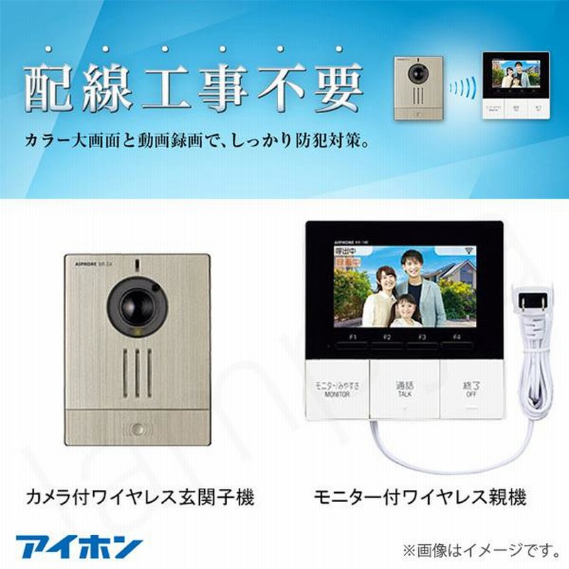 高知インター店】 カラーテレビドアホン インターホン アイホン KL55 AC電源プラグ式