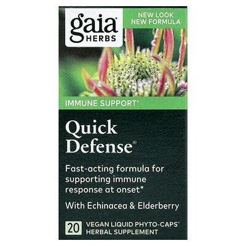Gaia Herbs, 快速防禦，20 粒全素食液體 Phyto-Caps 膠囊