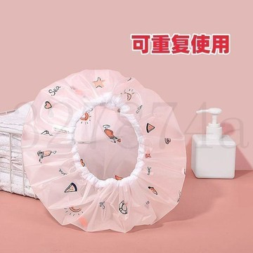 熱賣中浴帽女防水淋浴經久耐用重複使用成人加厚洗頭帽防油煙廚房#6