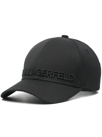 Karl Lagerfeld - logo-embroidered baseball cap - men - Polyester/Spandex/Elastane/Polyester - One Size - Black