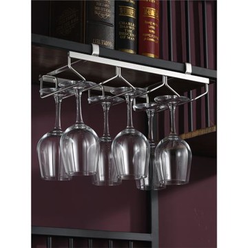 升級款免打孔304不銹鋼酒杯架免釘高腳杯架倒掛吊杯架 保用30年