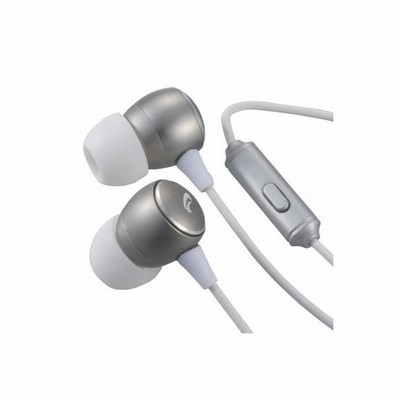 数量限定 Audiocomm ステレオイヤホン スマホ対応 マイク付 シルバー Hp B162n S 03 2247 通販 Lineポイント最大get Lineショッピング