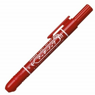 ゼブラ マッキーノック 細字 赤 マーカー メール便可