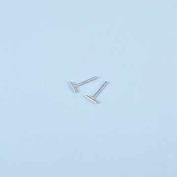 小巧字母T耳釘女純銀999養耳洞簡約小巧精致護耳小眾設計感耳環