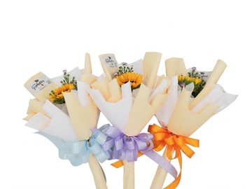 (桑妮亞花坊)畢業、送禮，向日葵花束(長) 鮮花束 十束!