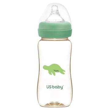 US baby 優生 真母感PPSU奶瓶  綠蠵龜  330ml  1個