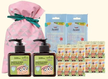 【台中店-Hallmark】怪獸舒緩潔手+抗菌濕紙巾組