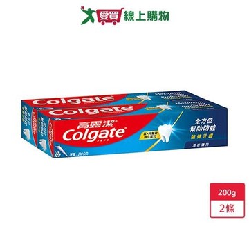 高露潔美氟寶牙膏-清香薄荷200g x 2條【愛買】