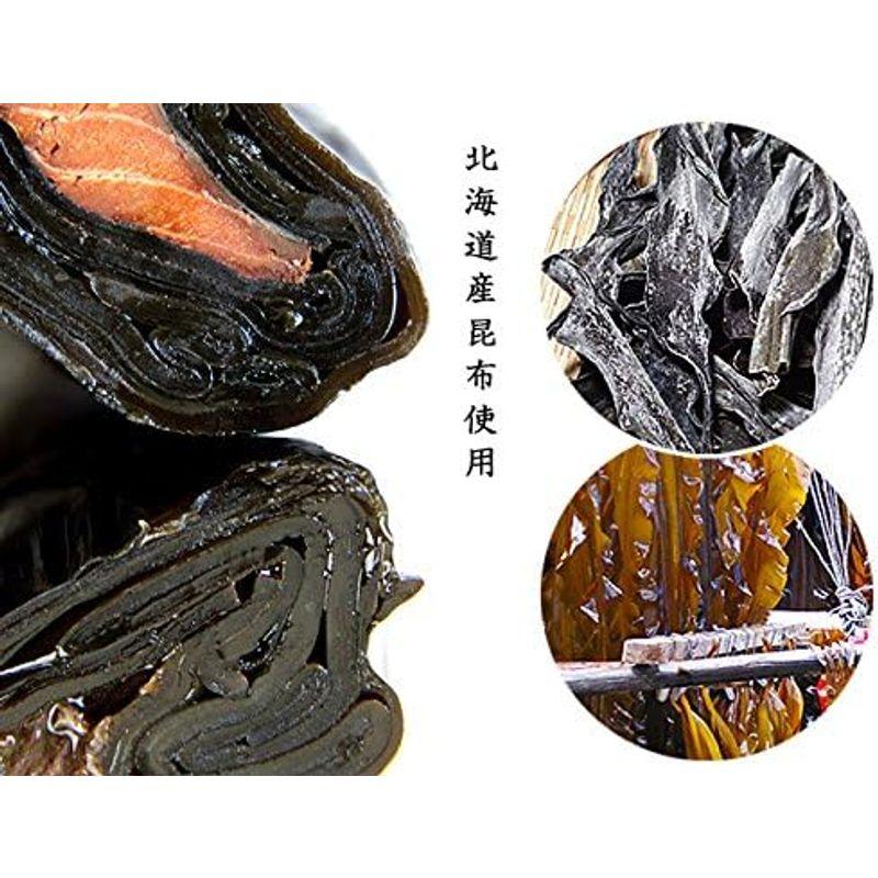 紅鮭昆布巻 150g(中箱)北海道産コンブで仕上げたべに鮭をこんぶ巻に致しました。朝食をはじめ、晩御飯にも良いですし、お酒の肴としても お正