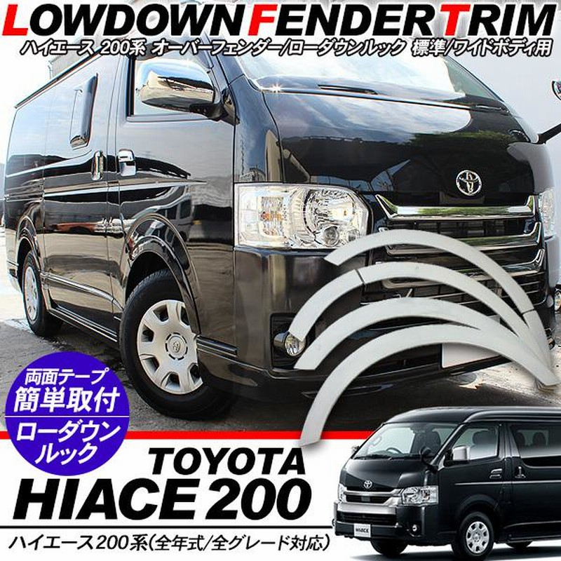 ハイエース 200系 6型 オーバーフェンダー ワイドルック