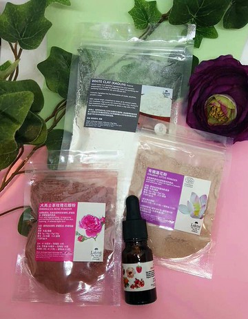 (神聖光彩套裝) 大馬士革玫瑰加有機蓮花面膜