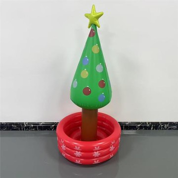 廠家生產充氣PVC圣誕樹冰吧派對布置裝飾圣誕樹充氣冰桶裝飾道具