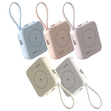 POLYBATT 10000mAh N52磁吸無線充+自帶雙線 多功能行動電源 雙PD快充/電量顯示/隱形支架